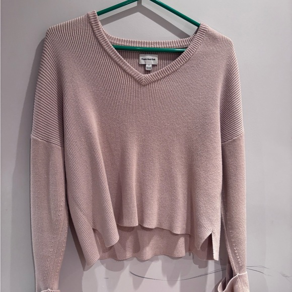 Frank & Oak Sweaters - Frank & Oak Cream V-Neck Sweater